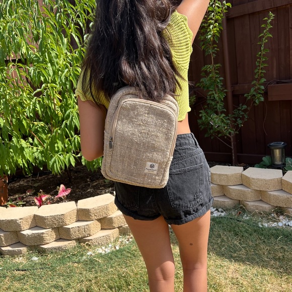 Pure Hemp Sling Bag - Picture 3 of 11
